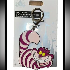 Disney Cheshire Cat Bag Charm - Pink and White